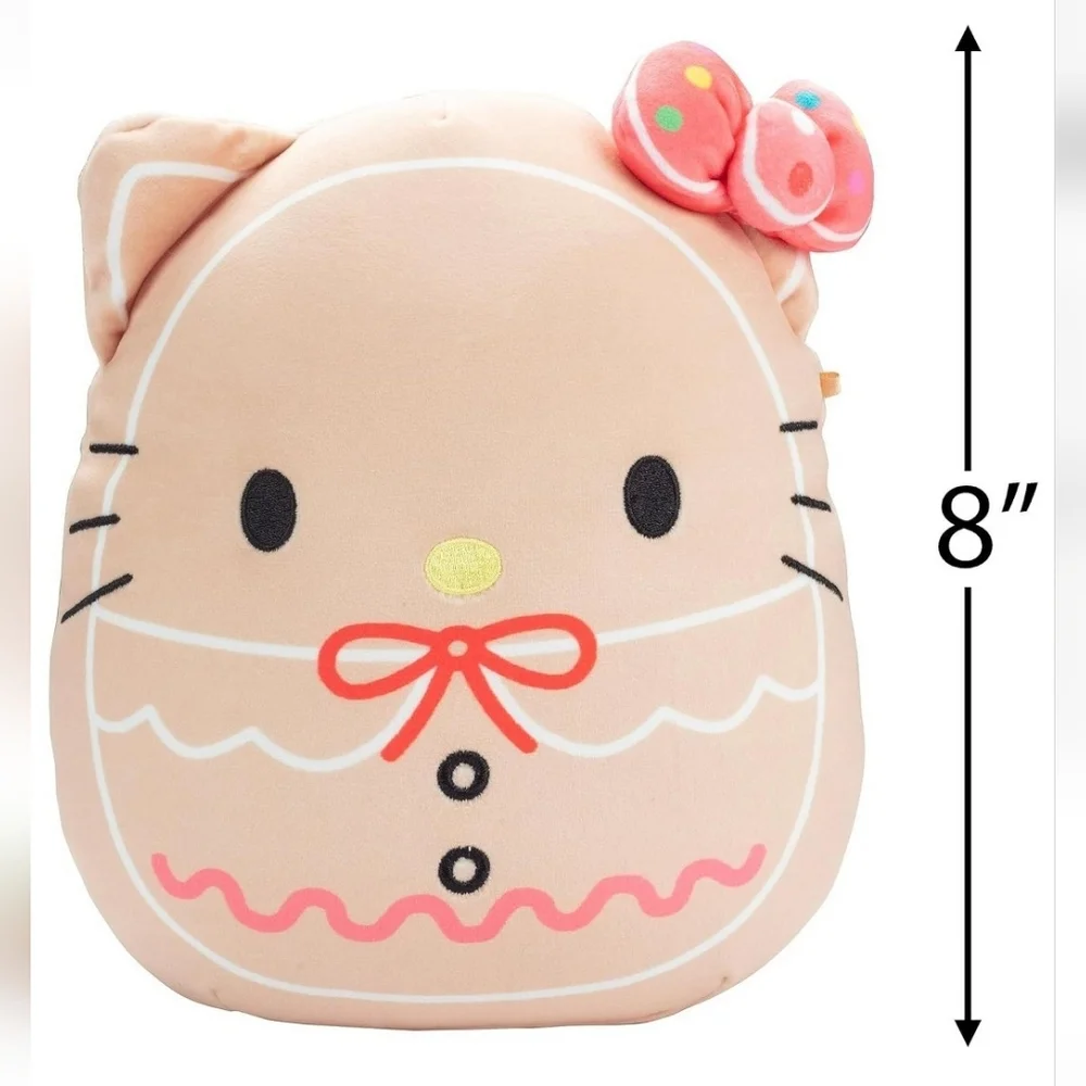 Sanrio Hello Kitty x Squishmallows Christmas Limited Edition Gingerbread Pillow - Picture 4 of 9